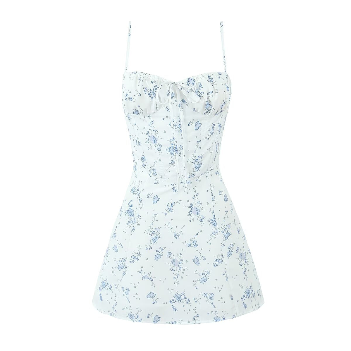 Summer Boning Corset Strap Sling Dress Backless Sexy Dress
