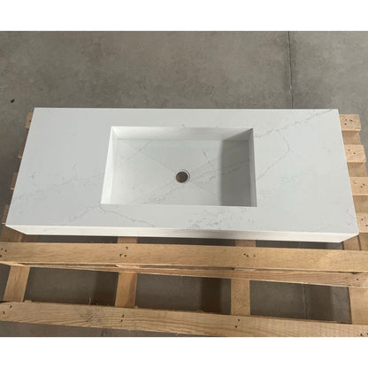Handcrafted Silestone Quartz Sink - Polished Ethereal Glow Finish