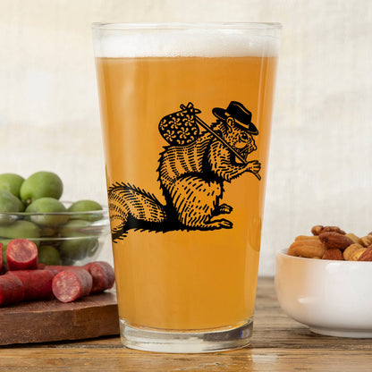 Squirrel Pint Glass – 16oz