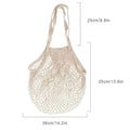 1/2pcs Cotton String Shopping Tote Bags Fruit Vegetable Storage