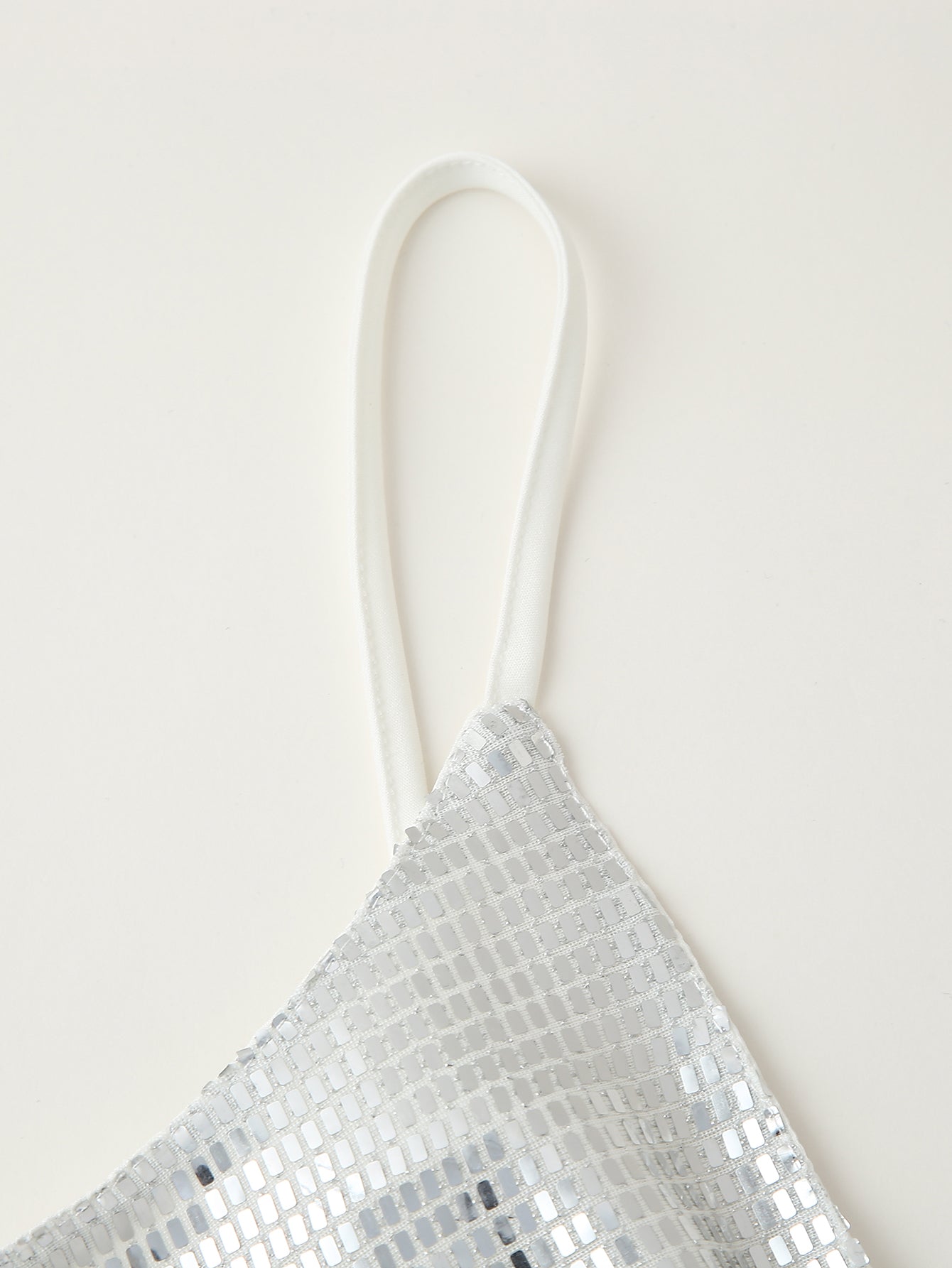 Women Clothing Sequined Long Hollow Cutout Decorative Suspender
