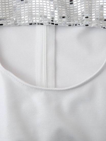 Women Clothing Sexy Party Sexy Sequined Corset Hollow Out Cutout out Cinched Hip Wrap Dress