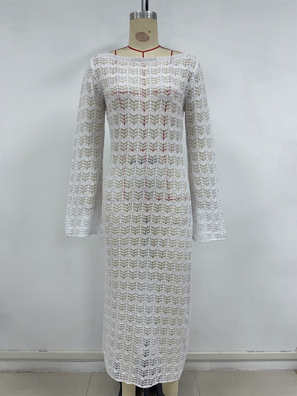 Spring Summer Sexy Knitted Dress Beach Dress Elegant Dress Women