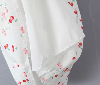 Women Clothing Summer Sexy Low Cut V neck Sleeveless Printed Dress
