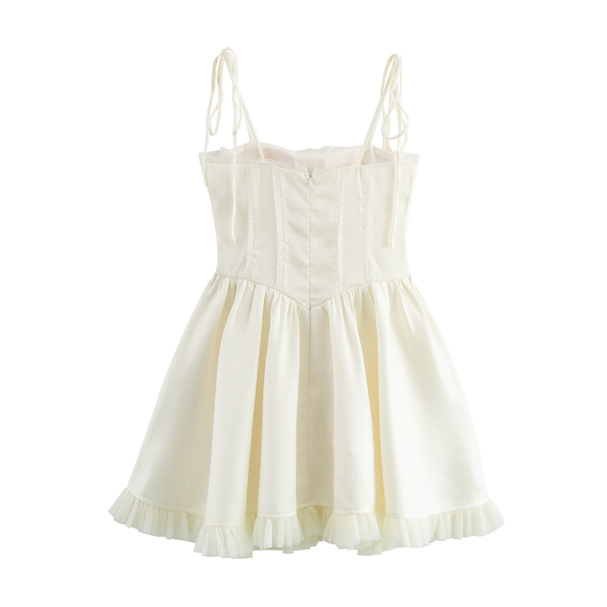 Lace up Design Splicing Sling Dress