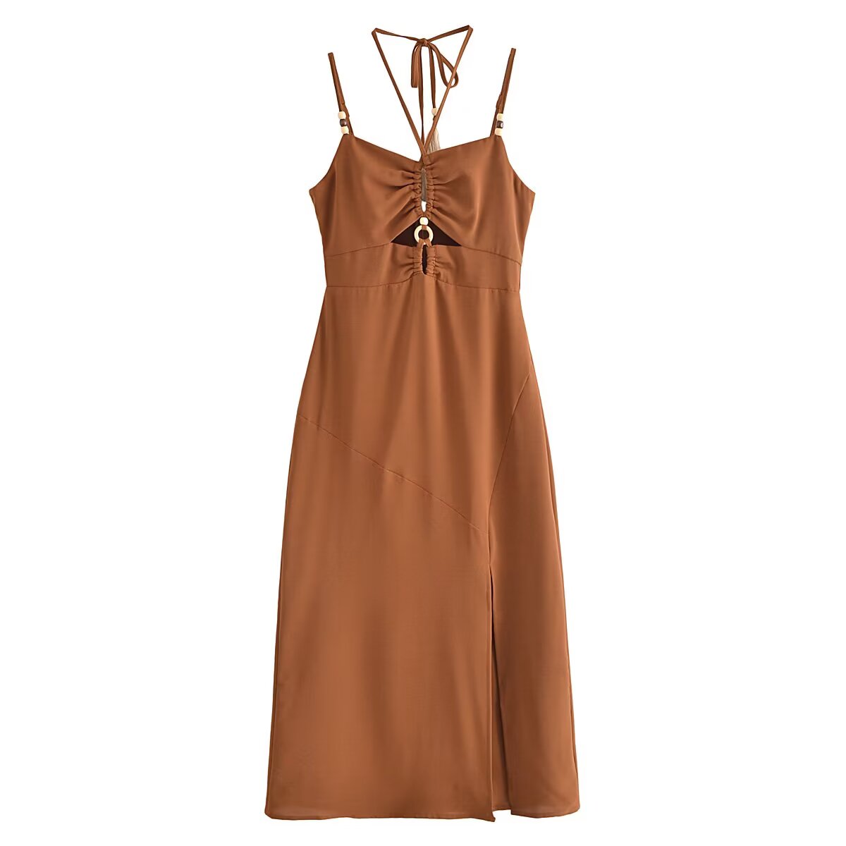 Summer Women Clothing Halter Chest Hollow Out Cutout Tube Top Dress