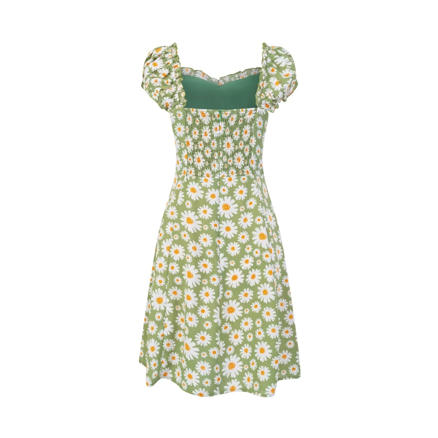 Spring Forest Girlish Pastoral Holiday Casual Printing Dress