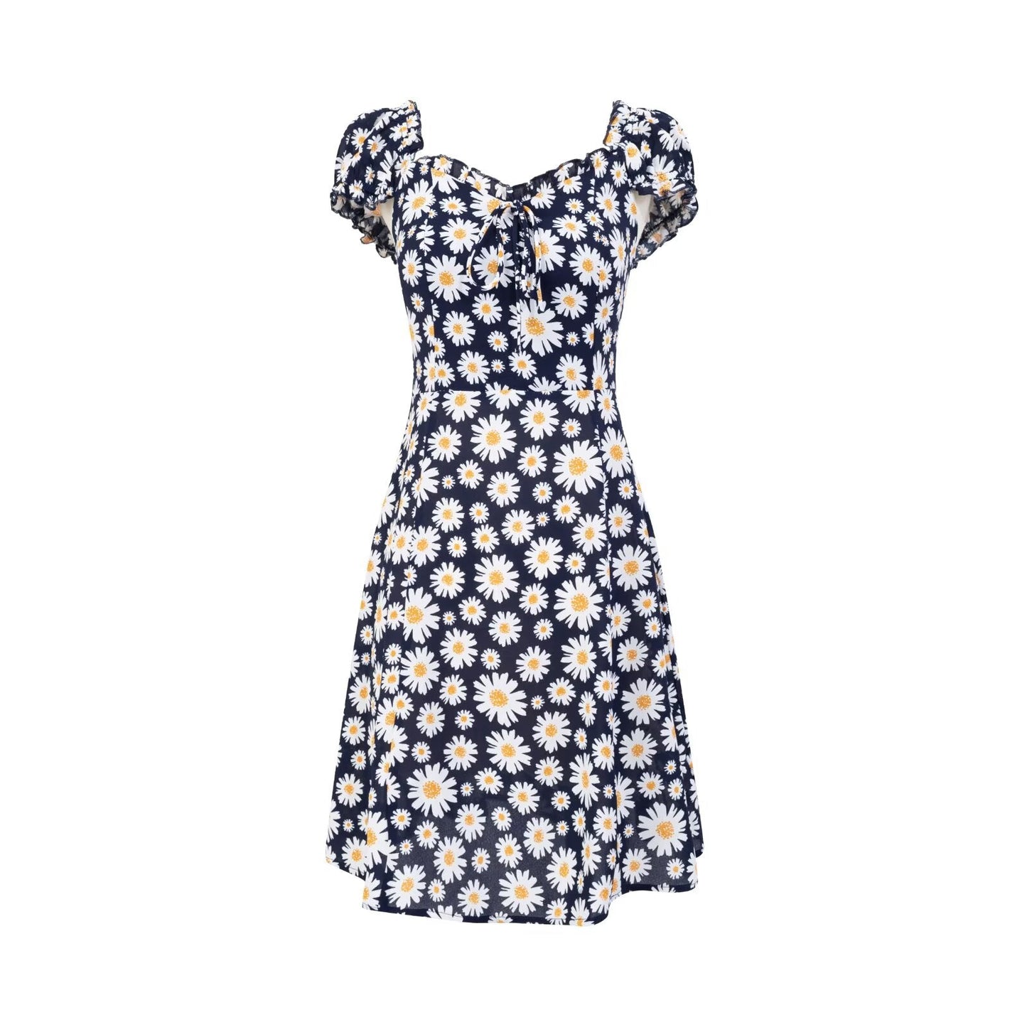 Spring Forest Girlish Pastoral Holiday Casual Printing Dress
