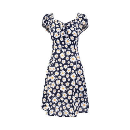 Spring Forest Girlish Pastoral Holiday Casual Printing Dress