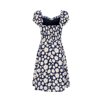 Spring Forest Girlish Pastoral Holiday Casual Printing Dress