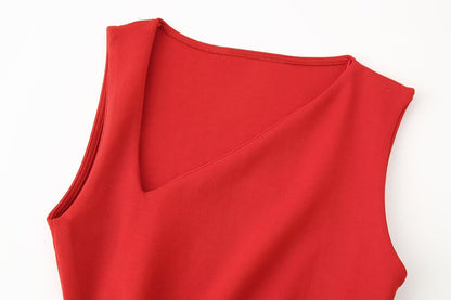 Women Clothing Spring Summer Casual Pleated Decoration Short Dress