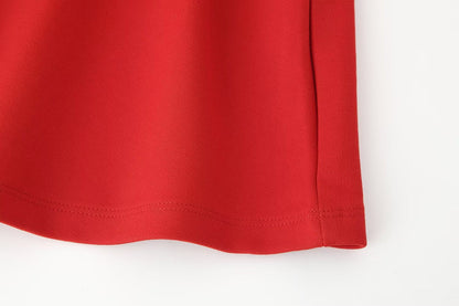 Women Clothing Spring Summer Casual Pleated Decoration Short Dress