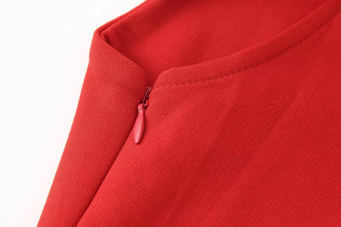 Women Clothing Spring Summer Casual Pleated Decoration Short Dress