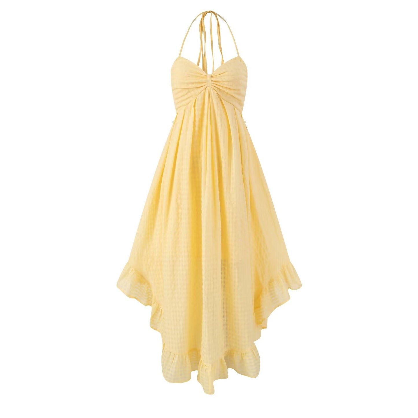 Spring Vacation Girl Fairy Casual Sexy Backless Slip Dress Dress
