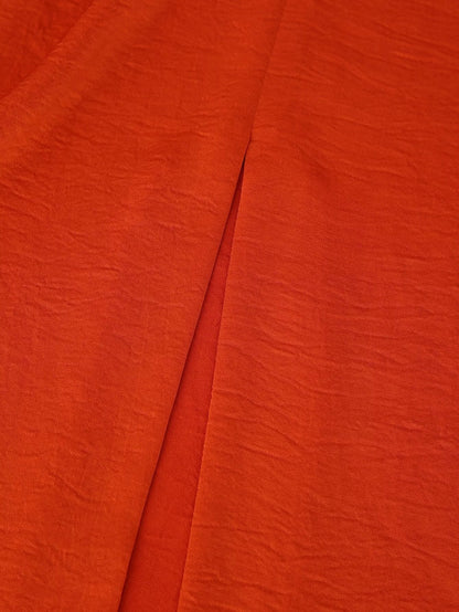 Spring Women Clothing Pleated Decorative Silk Satin Texture Dress
