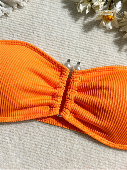 Swimwear Women Flat Bikini Sexy Split High Waist Beach Bikini Swimsuit