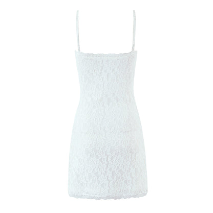 Women Summer Sexy V neck Slim Strap High Waist Dress