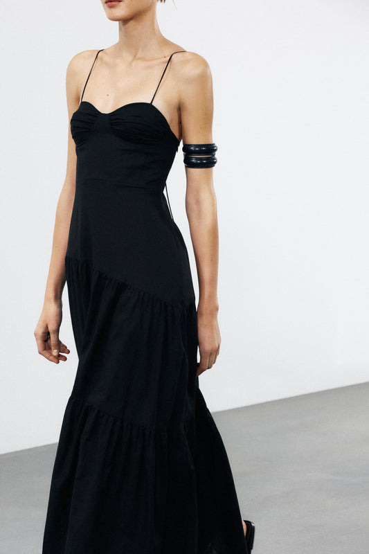 Womenswear Spring Slim Fit Skinny Shoulder Strap Backless Sling Bra Dress