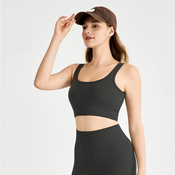High Strength Shockproof Sports Underwear Women Running Training Beauty Back Bodycon Chest Highlight Big Push up Yoga Clothes Vest