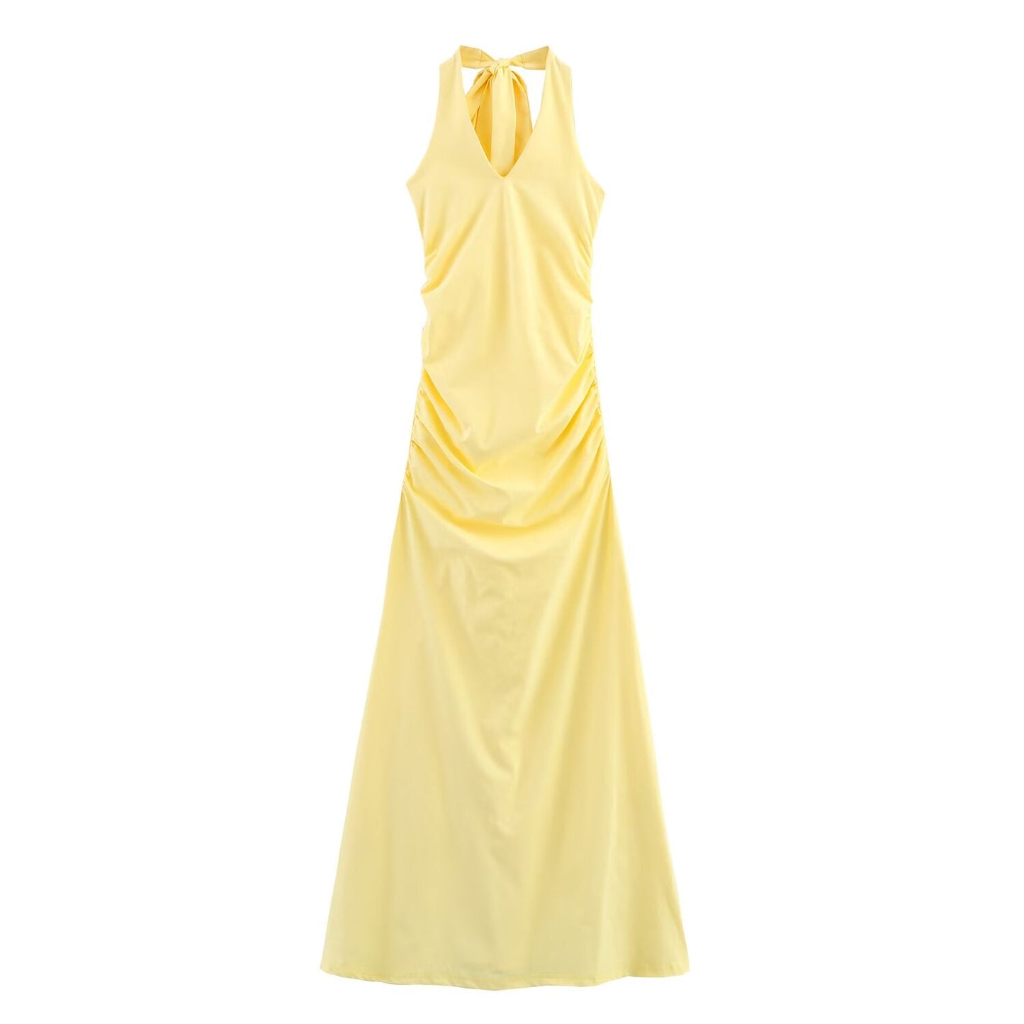 Summer Sexy Slim Fit Bare Back Hanging Collar Dress Women Dress