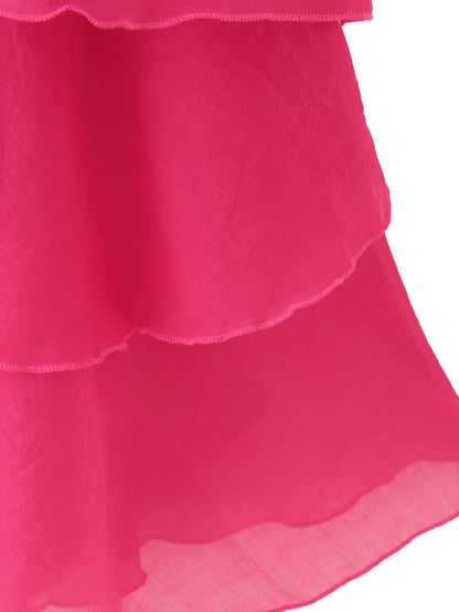 Elegant Sexy Short Summer Halter Three Dimensional Floral Design Lace up Sleeveless Dress