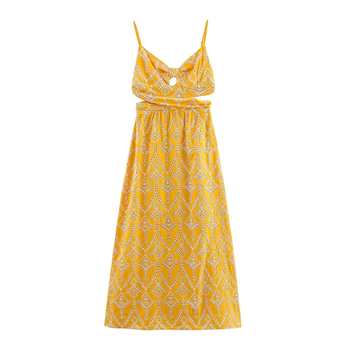 Autumn Women Clothing French Minority Design Embroidery Midi Dress