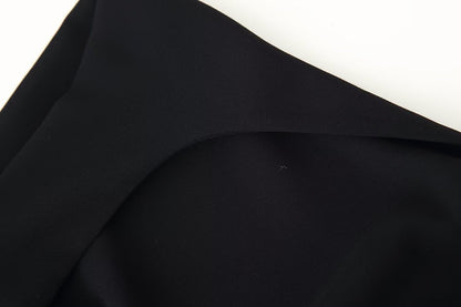 Summer Women Clothing Laminated Decoration Hanging Collar Maxi Dress Women
