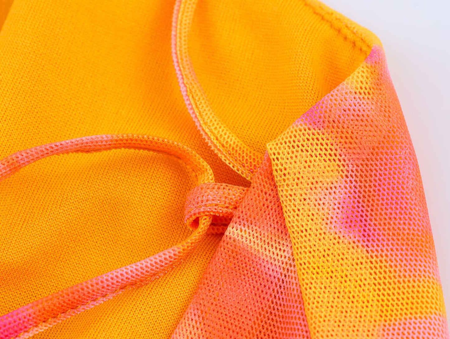 Women lothing Printed Silk Net V neck Sling Short Dress