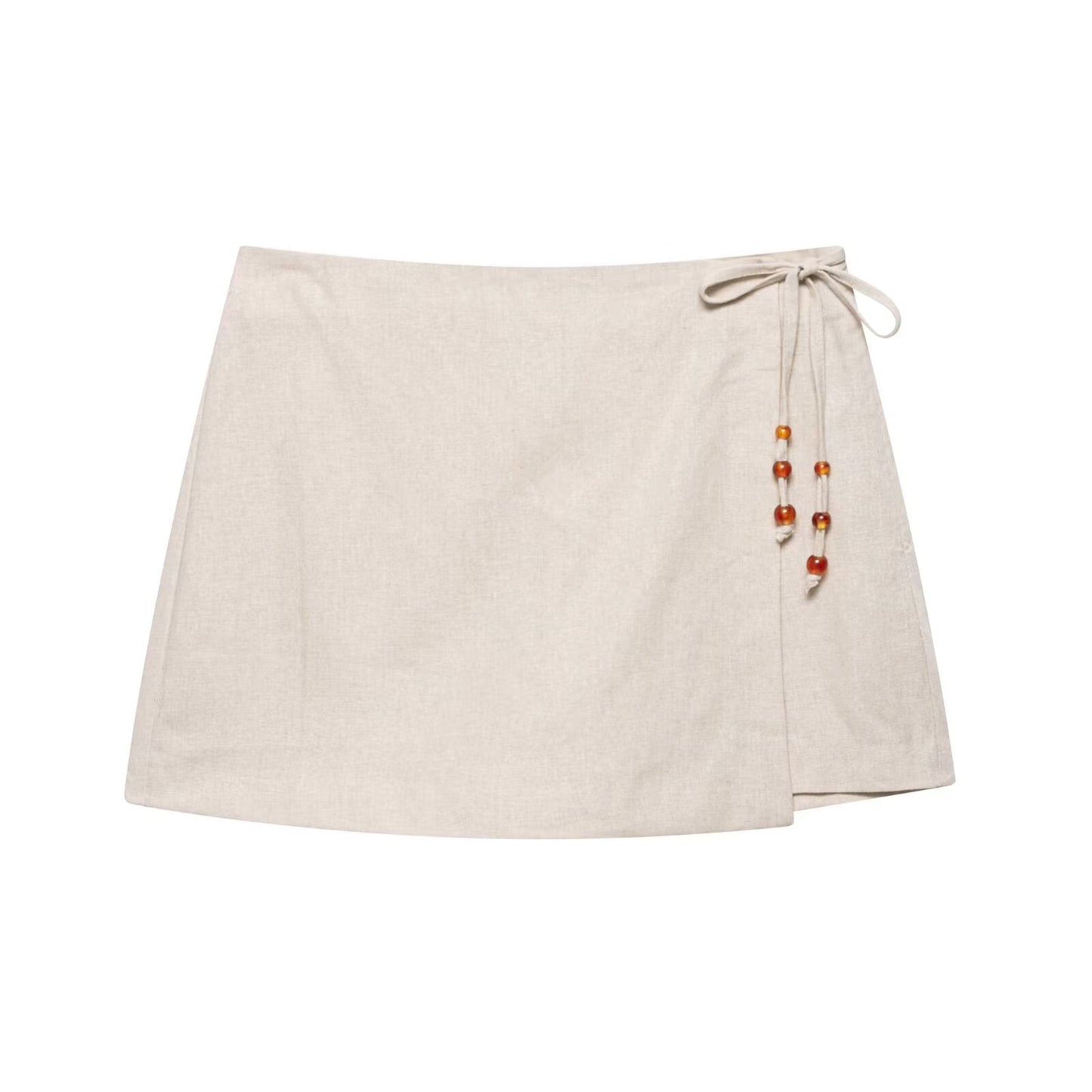 Summer Women Casual Sleeveless Beaded Vest Shorts