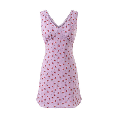 Sexy V neck Hip Women Waist Slimming Vest Dress