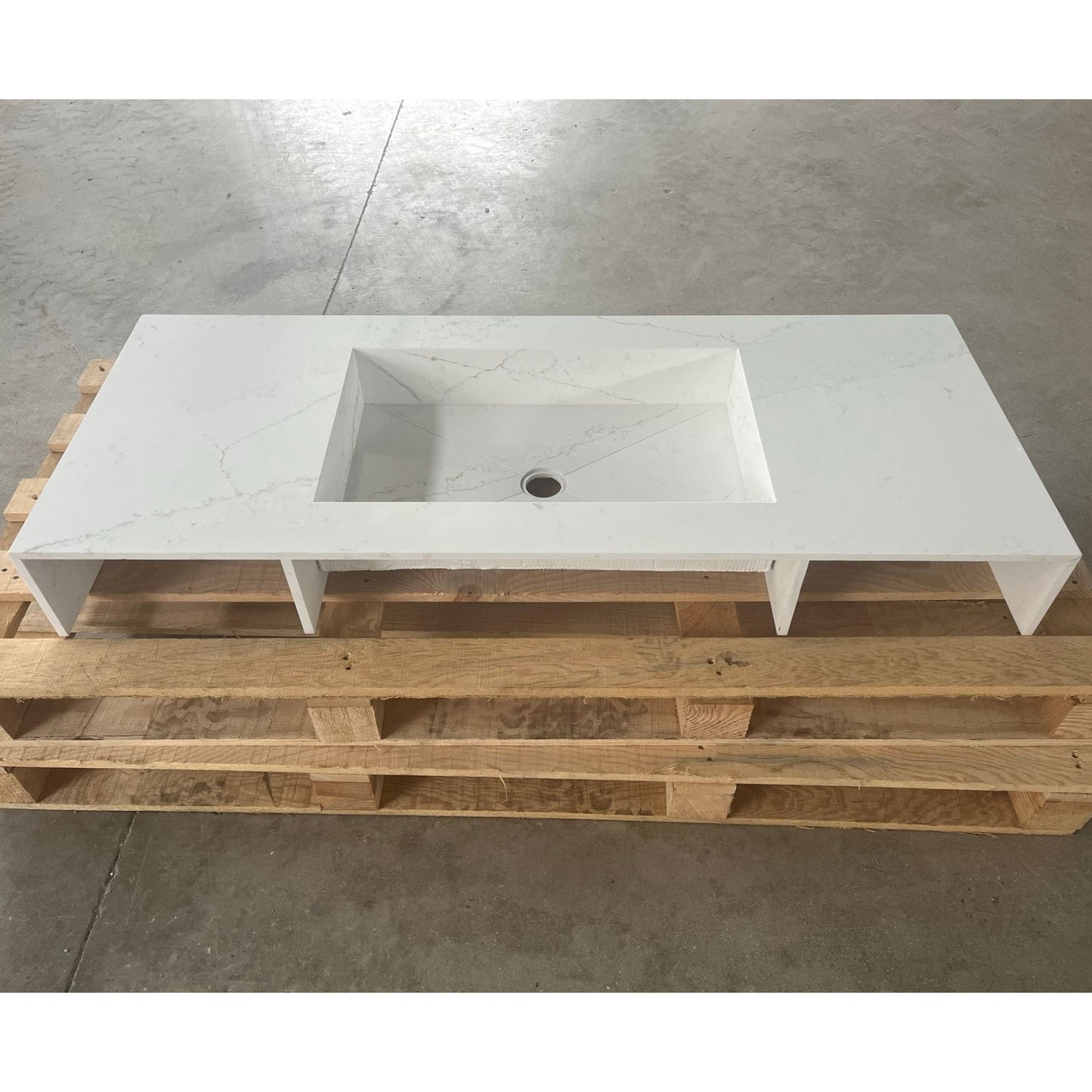 Handcrafted Silestone Quartz Sink - Polished Ethereal Glow Finish