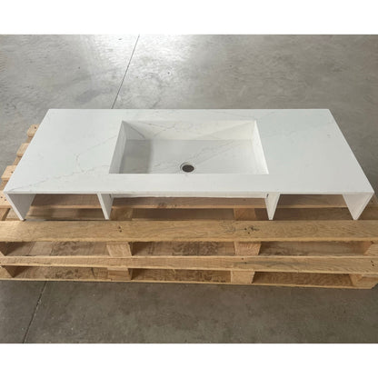 Handcrafted Silestone Quartz Sink - Polished Ethereal Glow Finish