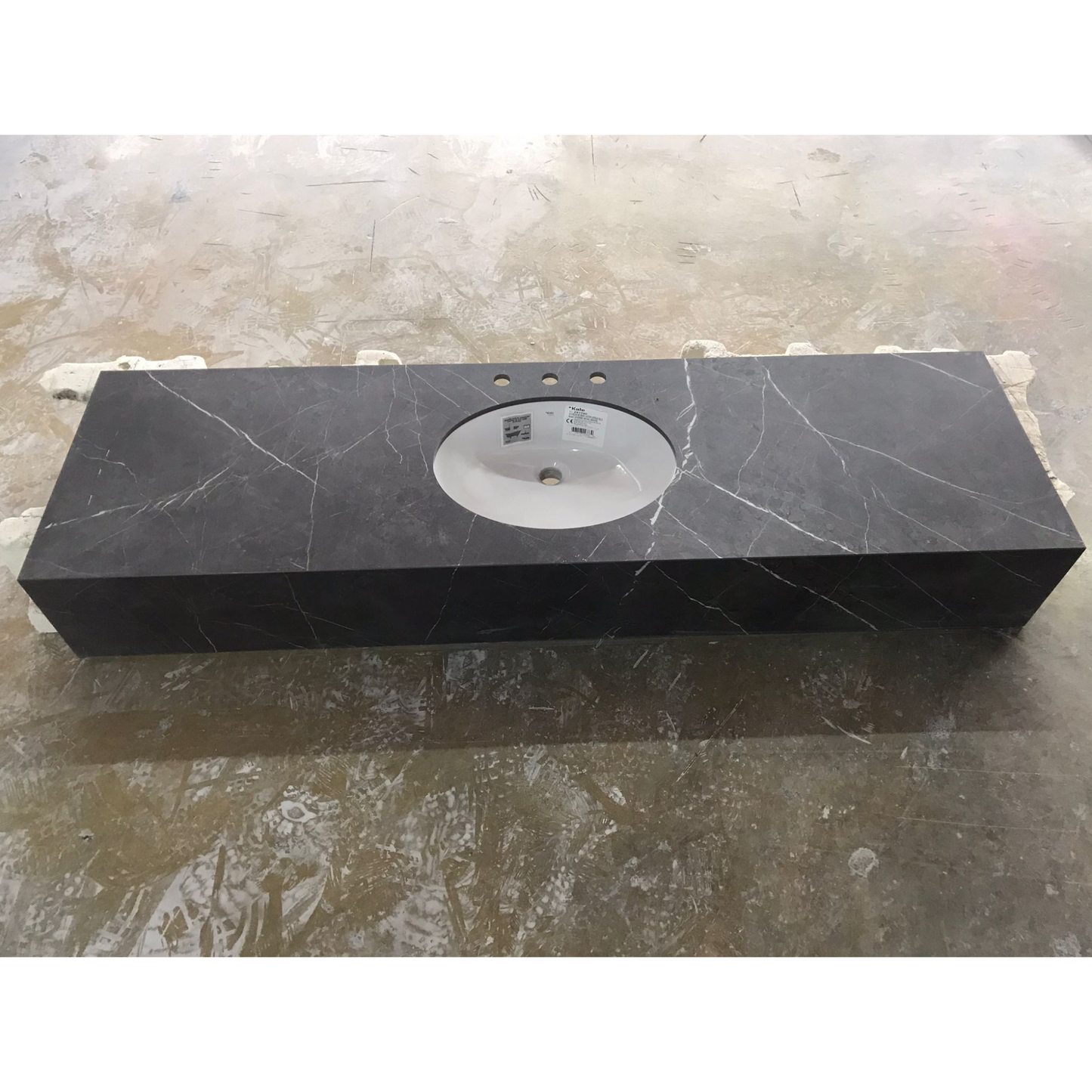 Pietra Grey Matte Porcelain Rectangular Sink - Contemporary Style