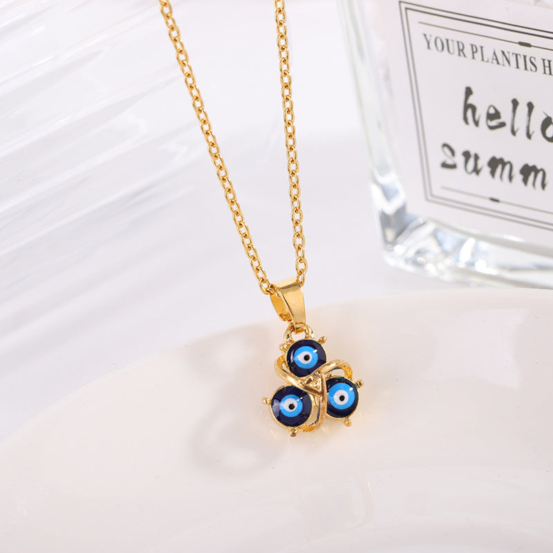 Evil Eye Necklace, Earrings and Ring Set