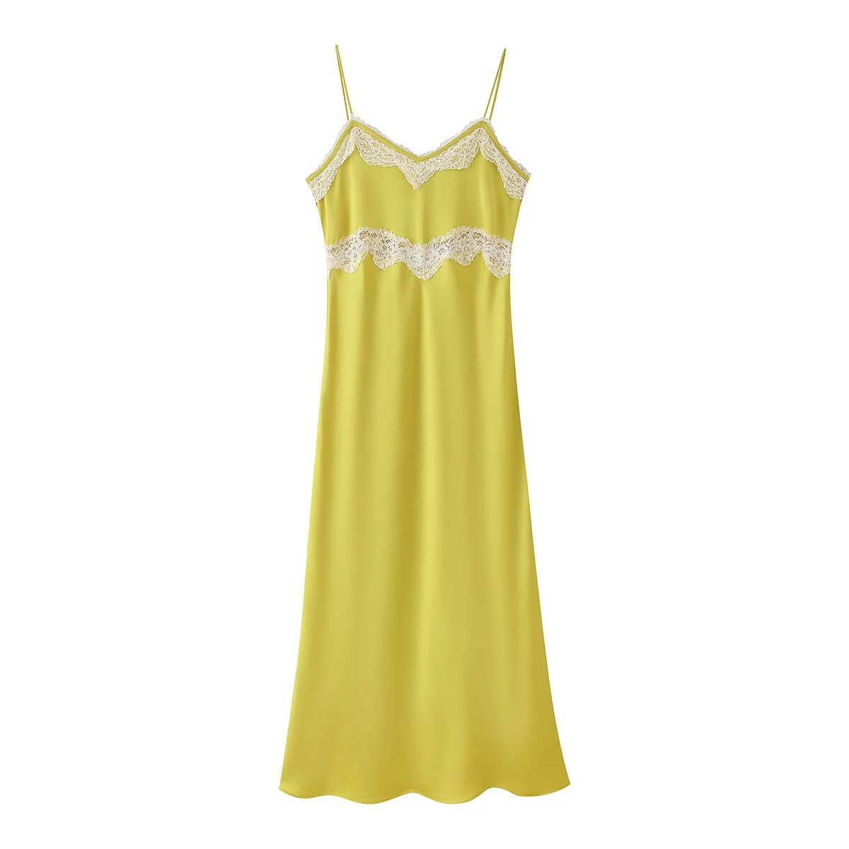 Women Clothing Summer Lace Sling Midi Dress