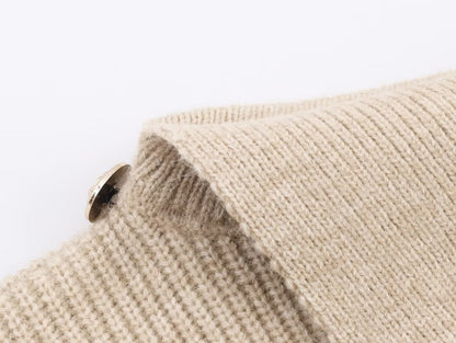 Irregular Asymmetric Turtleneck Long Sleeved Sweater Women Winter Furry Stitching Loose Sweater Top