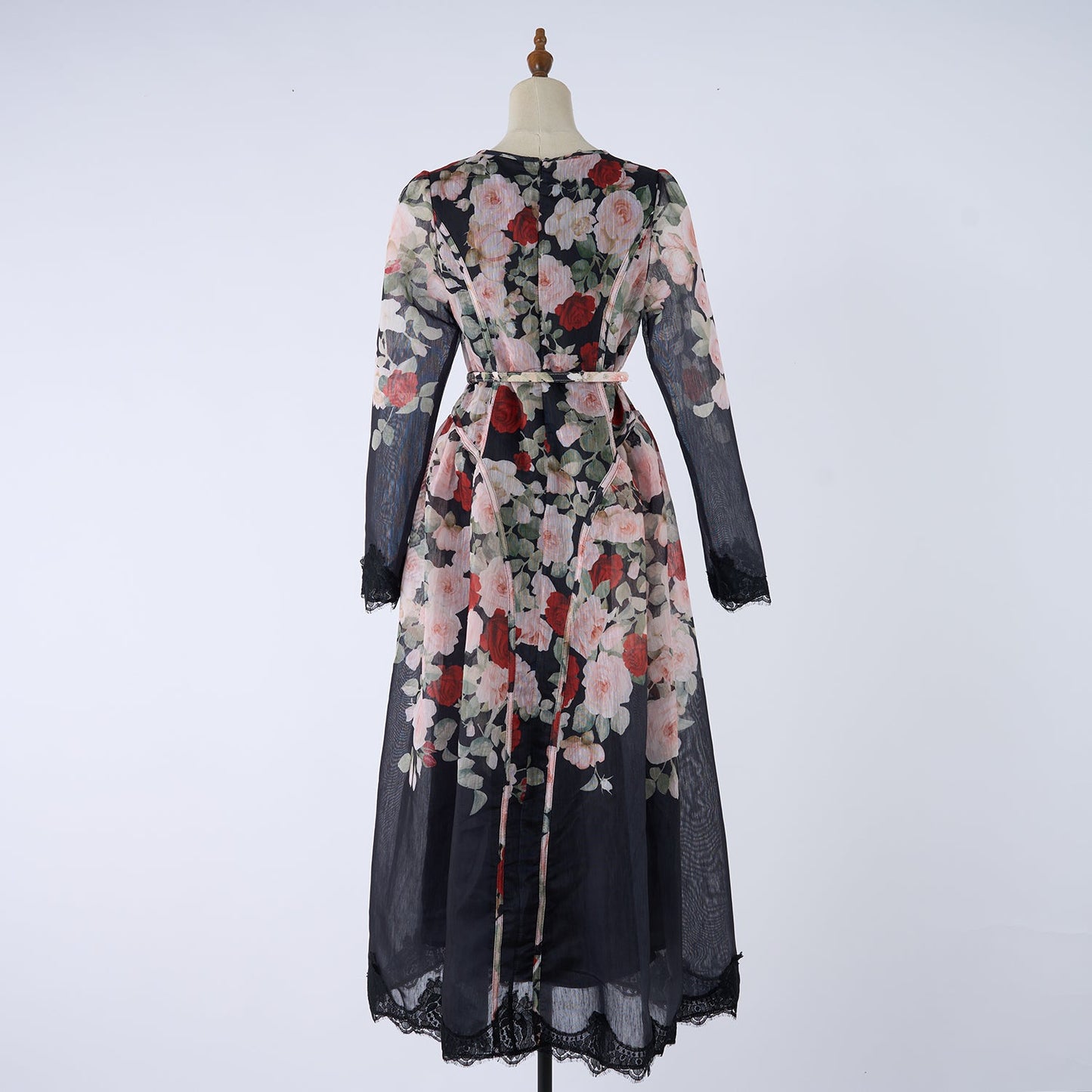 Women Printed Long Sleeved Summer And Autumn Vacation Dress