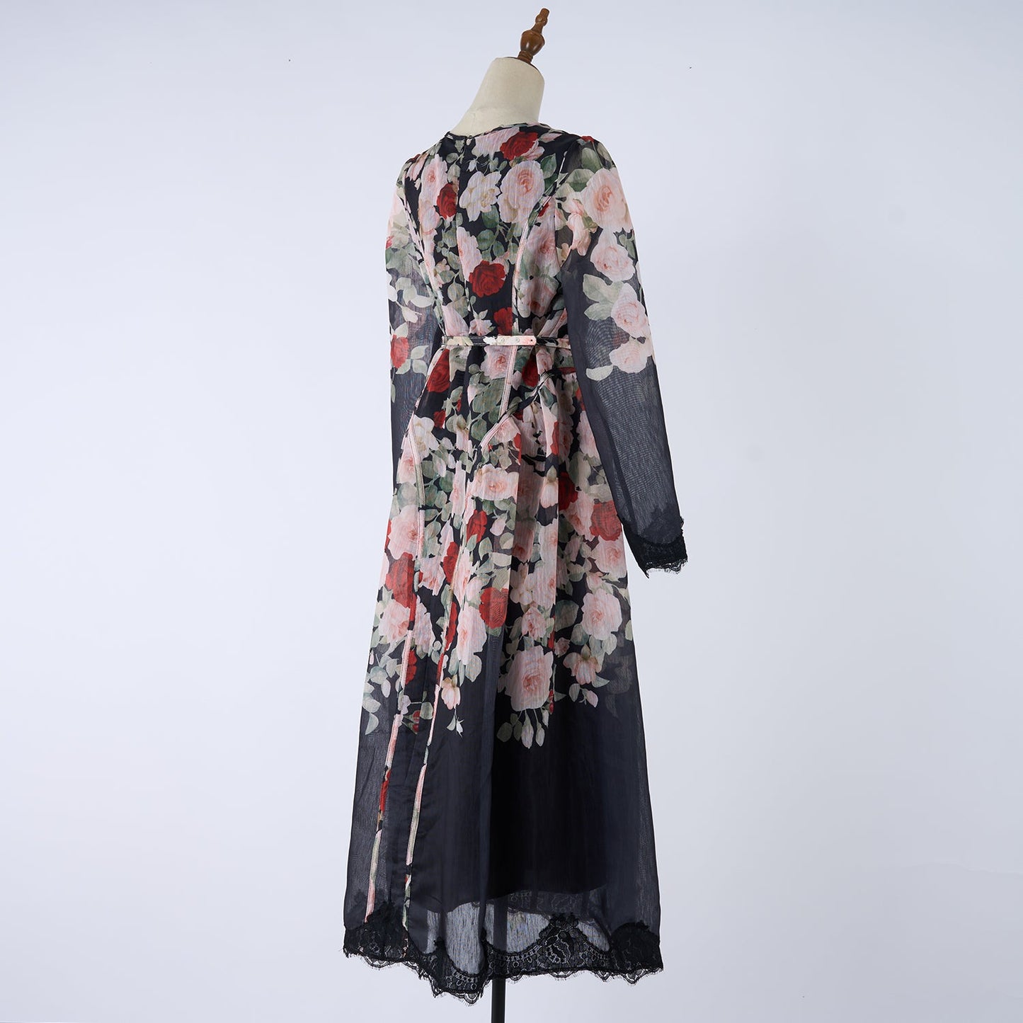 Women Printed Long Sleeved Summer And Autumn Vacation Dress