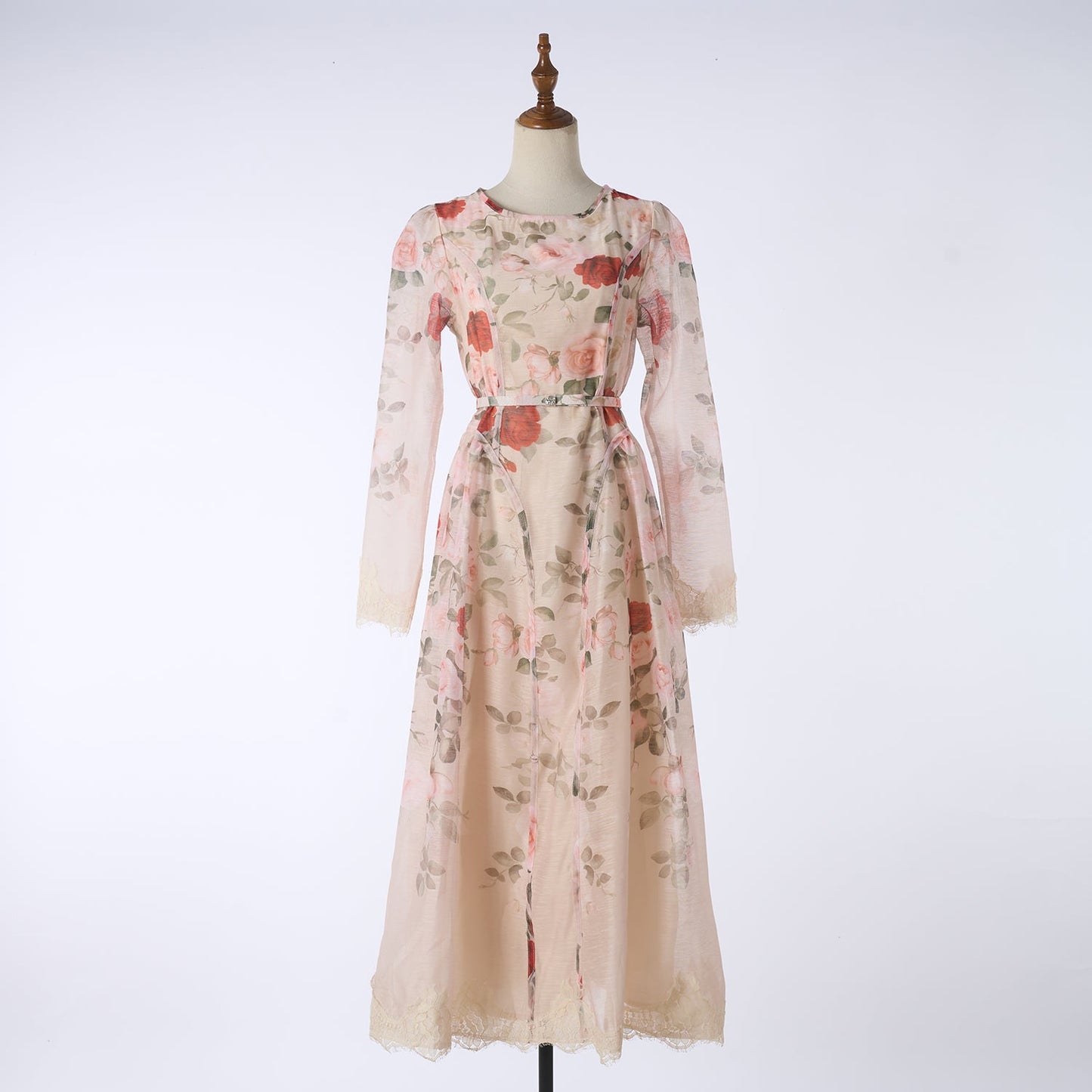Women Printed Long Sleeved Summer And Autumn Vacation Dress