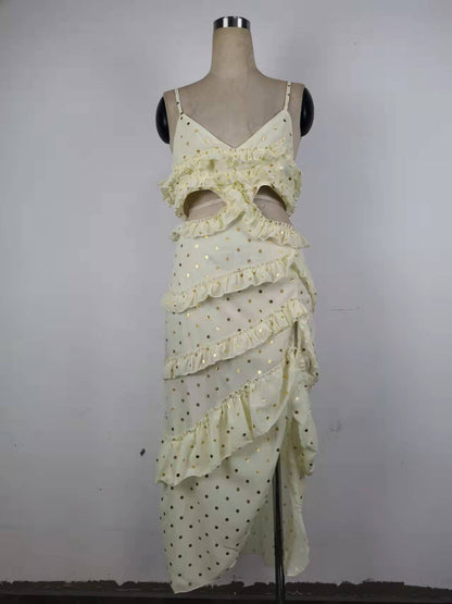 Dress Sequined Thailand Sanya Seaside Holiday Travel Beach Maxi Dress