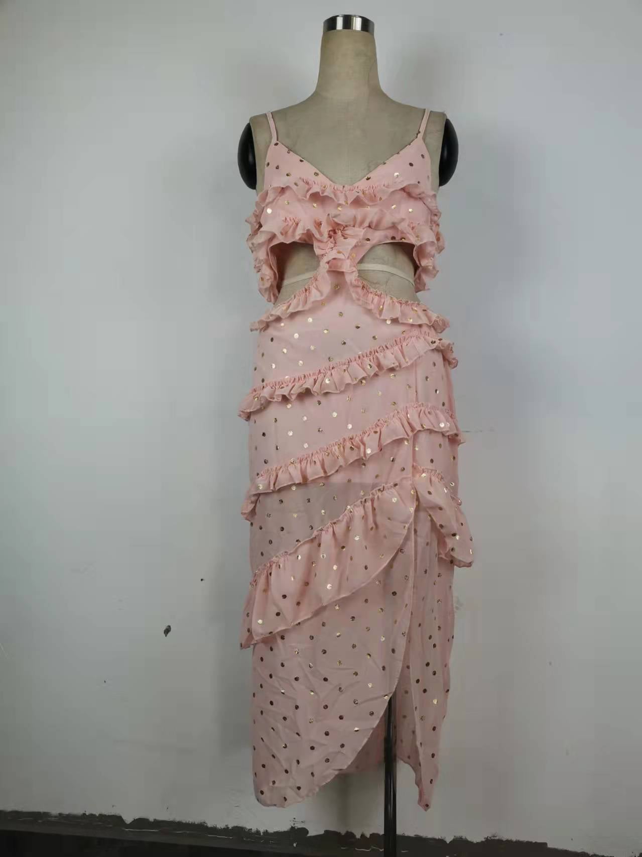 Dress Sequined Thailand Sanya Seaside Holiday Travel Beach Maxi Dress