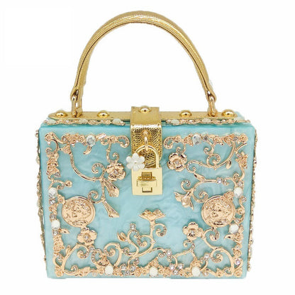 Pearl Rhinestone Bucket Bag (See size chart where applicable)