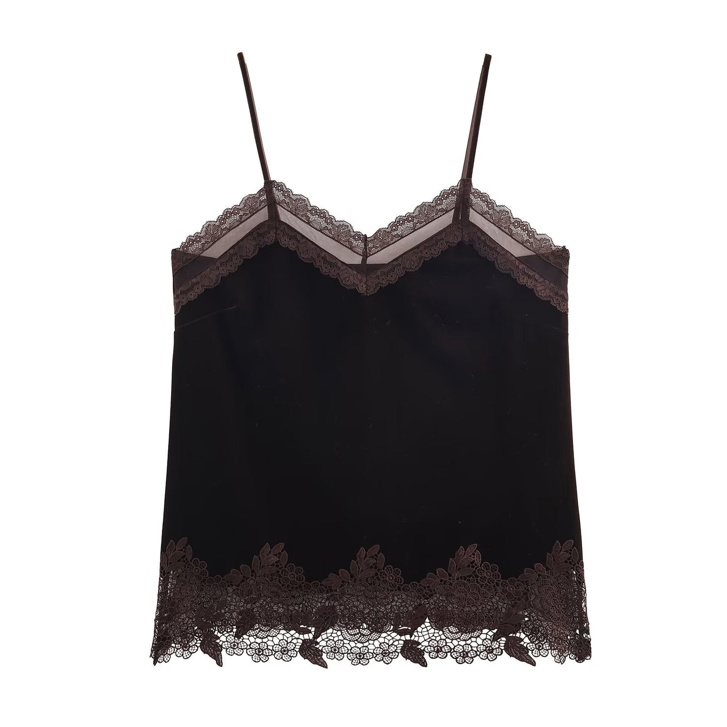 Women Clothing Winter Sexy Lace Velvet Underwear Top