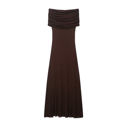Summer Sense Cold Shoulder Knitted Dress