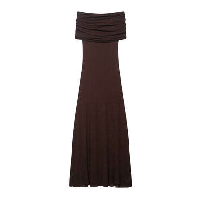 Summer Sense Cold Shoulder Knitted Dress