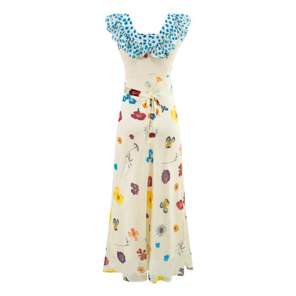 Seaside Holiday Wear Strap Floral Dress for Women Summer Super Beautiful