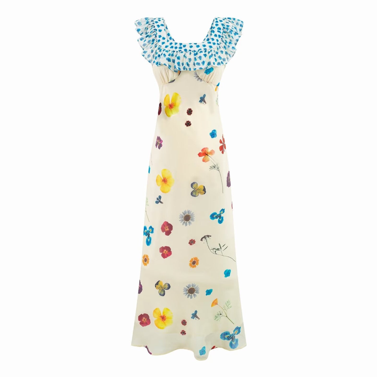 Seaside Holiday Wear Strap Floral Dress for Women Summer Super Beautiful
