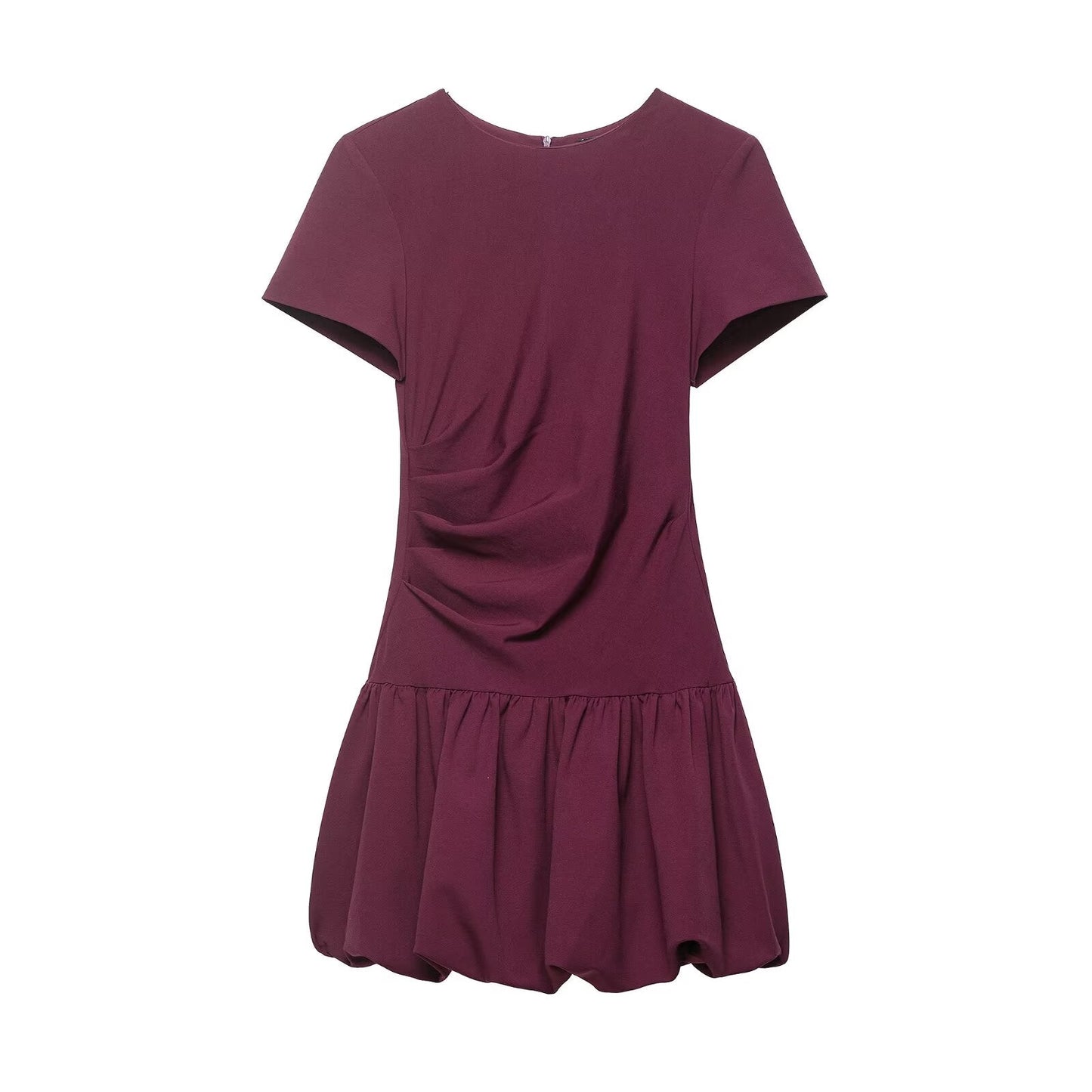 Simple Thin Balloon Short Dress