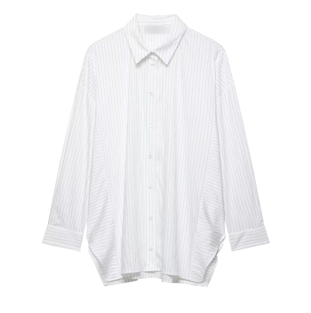 Women Clothing Top Product Stripes Loose Shirt