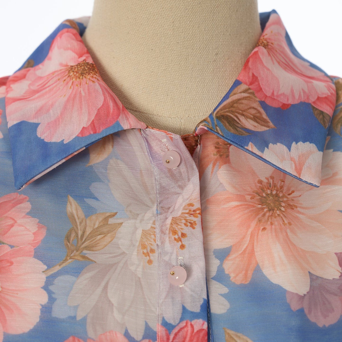 Women Summer Floral Short Sleeved Waist Long Dress